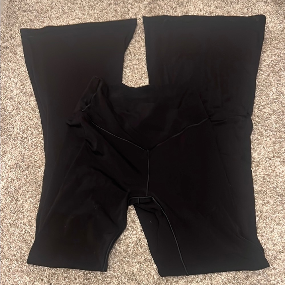Black Flared Yoga Pants by Aerie